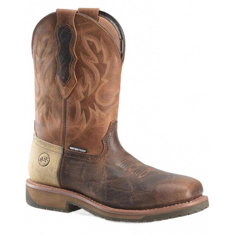 NEW DOUBLE-H BOOTS men’s outlook boot - wide in brown
